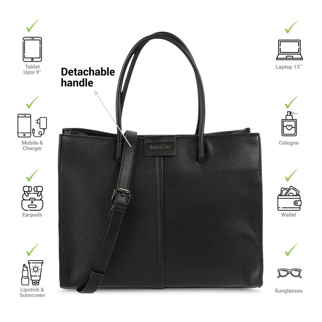 Mochi Women Black Satchel Bag (SKU: 66-344-11-10) Mochi Women Black Satchel Bag (SKU: 66-344-11-10)