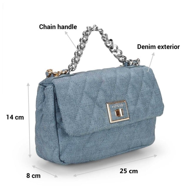 Mochi Women Blue Casual Sling Bag (SKU: 66-353-45-10)