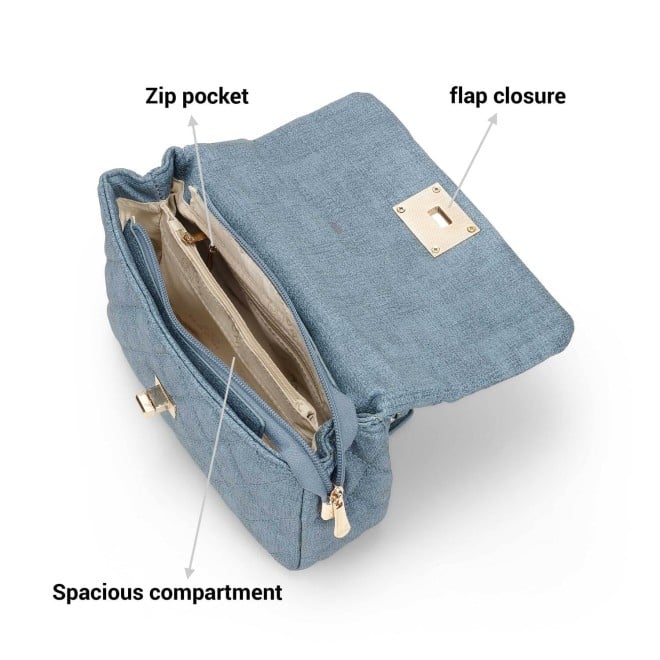Mochi Women Blue Casual Sling Bag (SKU: 66-353-45-10)