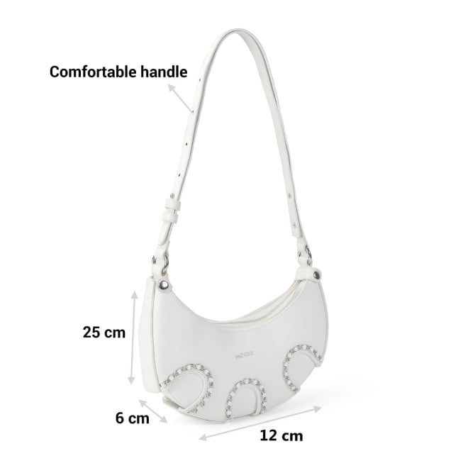 Mochi Women White Casual Sling Bag (SKU: 66-354-16-10)