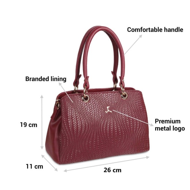 Mochi Women Maroon Casual Satchels (SKU: 66-362-44-10)