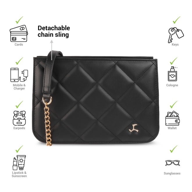 Mochi Women Black Casual Sling Bag (SKU: 66-363-11-10)