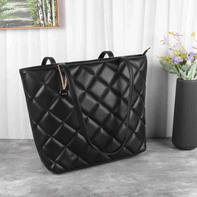 Mochi Women Black Casual Tote Bag (SKU: 66-365-11-10)