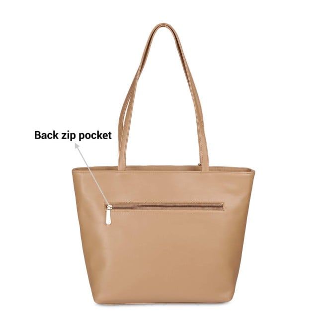 Mochi Women Beige Casual Tote Bag (SKU: 66-365-20-10)