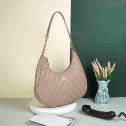 Women Beige Casual Shoulder Bag