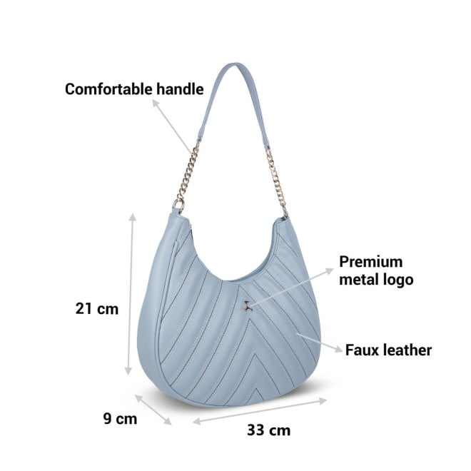 Mochi Women Light Blue Casual Shoulder Bag (SKU: 66-426-32-10)