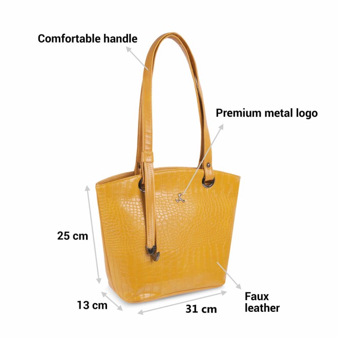 Mochi Women Yellow Casual Shoulder Bag (SKU: 66-428-33-10)