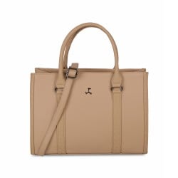 Women Beige Hand Bags Satchel Bags