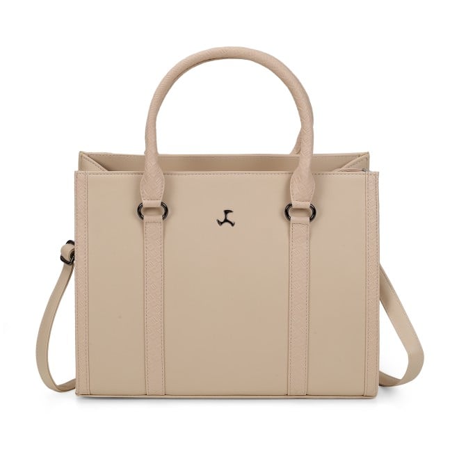 Mochi Women Off-white Satchel Bag