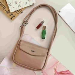 Women Beige Casual Sling Bag