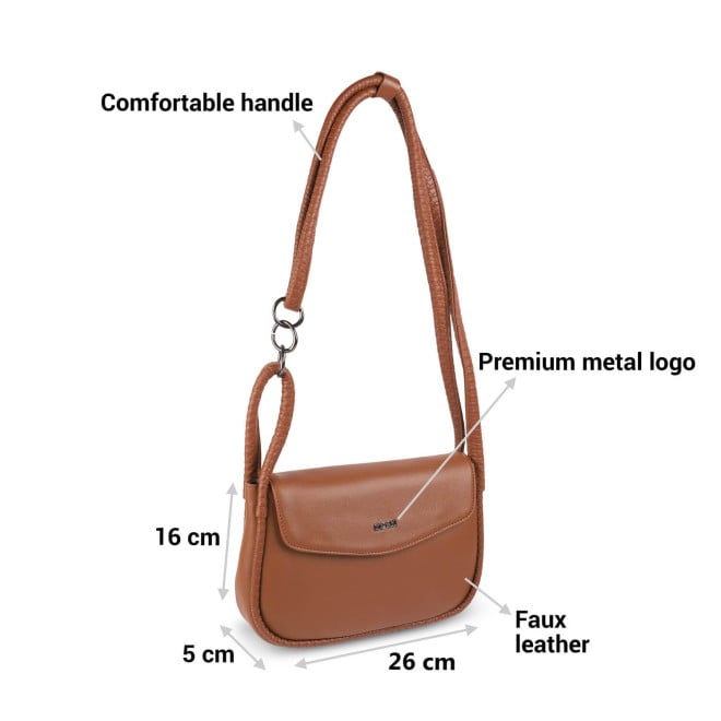 Mochi Women Tan Casual Sling Bag (SKU: 66-431-23-10)