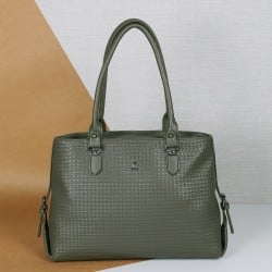 Women Green Casual Tote Bag