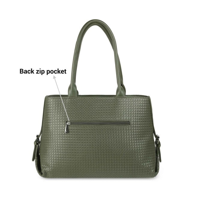 Mochi Women Green Casual Tote Bag (SKU: 66-446-21-10)