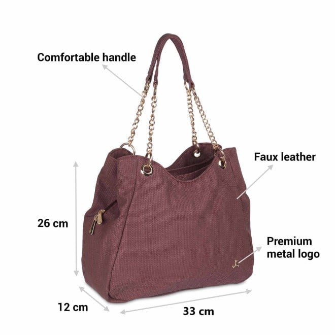 Mochi Women Maroon Casual Shoulder Bag (SKU: 66-449-44-10)