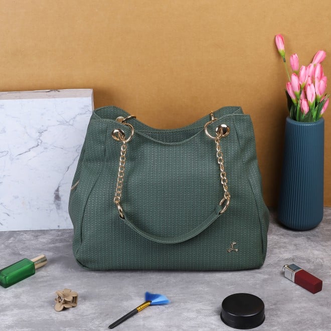 Mochi Women Green Casual Shoulder Bag