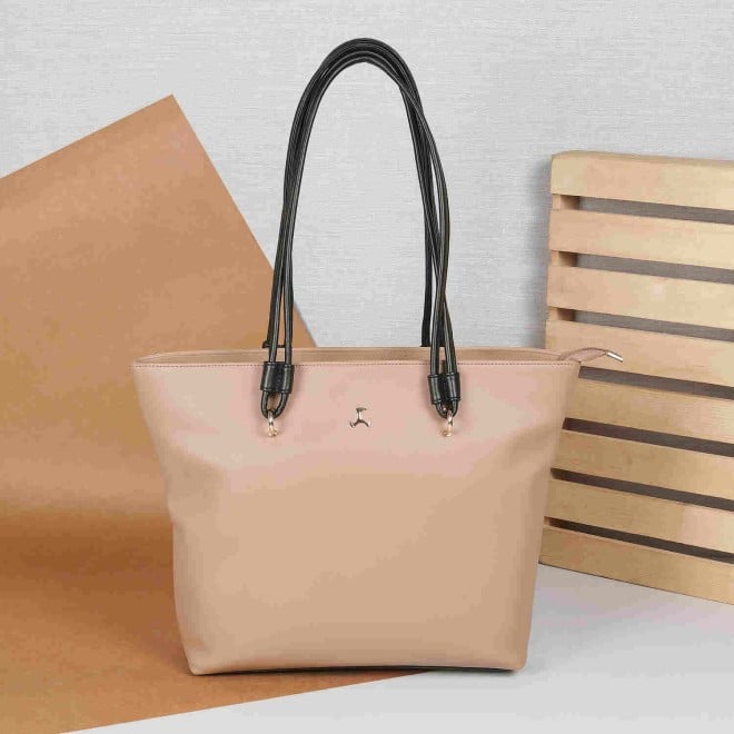 Mochi Women Beige Casual Tote Bag (SKU: 66-451-20-10)