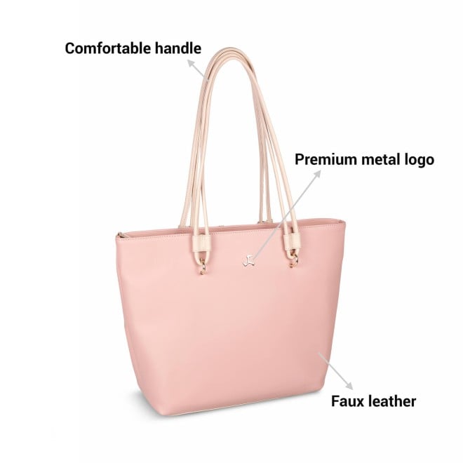 Mochi Women Pink Casual Tote Bag (SKU: 66-451-24-10)