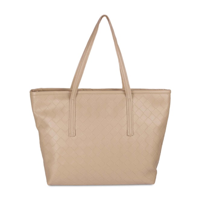 Mochi Women Beige Casual Tote Bag (SKU: 66-466-20-10)