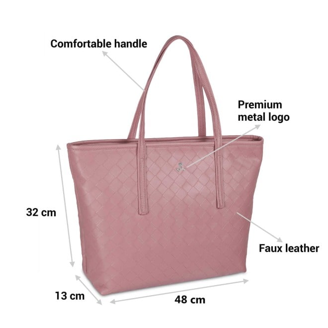 Mochi Women Pink Casual Tote Bag (SKU: 66-466-24-10)