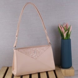 Women Beige Hand Bags Shoulder Bag