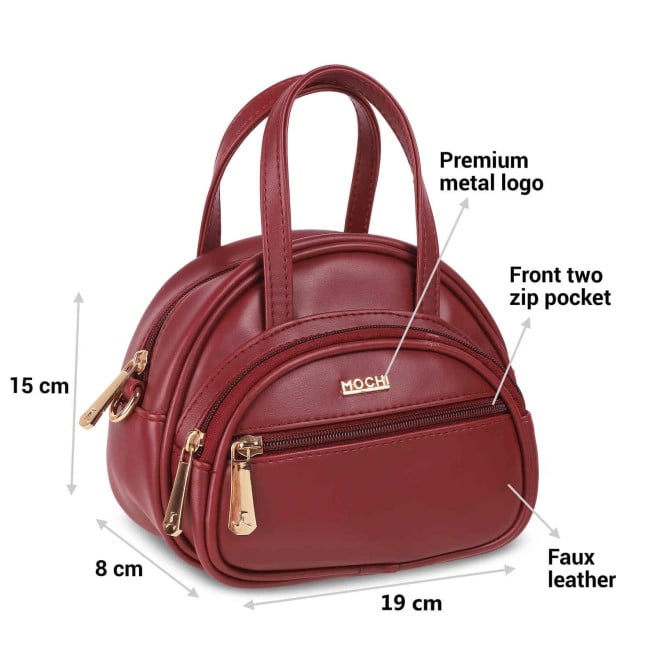 Mochi Women Maroon Casual Sling Bag (SKU: 66-487-44-10)