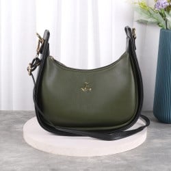 Women Green Casual Sling Bag