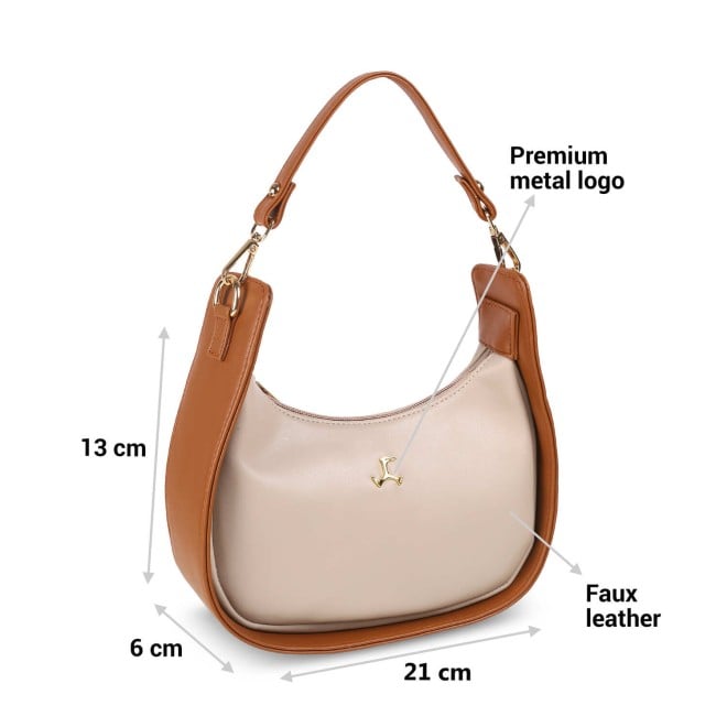 Mochi Women Beige Casual Sling Bag (SKU: 66-489-20-10)