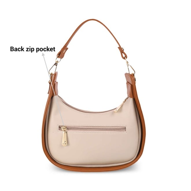 Mochi Women Beige Casual Sling Bag (SKU: 66-489-20-10)