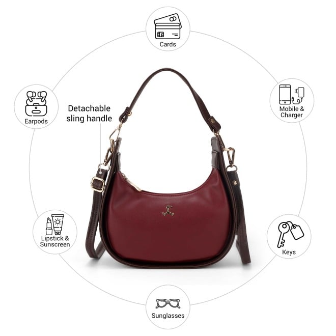 Mochi Women Maroon Shoulder Bag (SKU: 66-489-44-10)