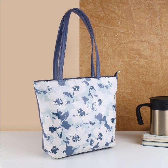 Mochi Women Blue Casual Tote Bag