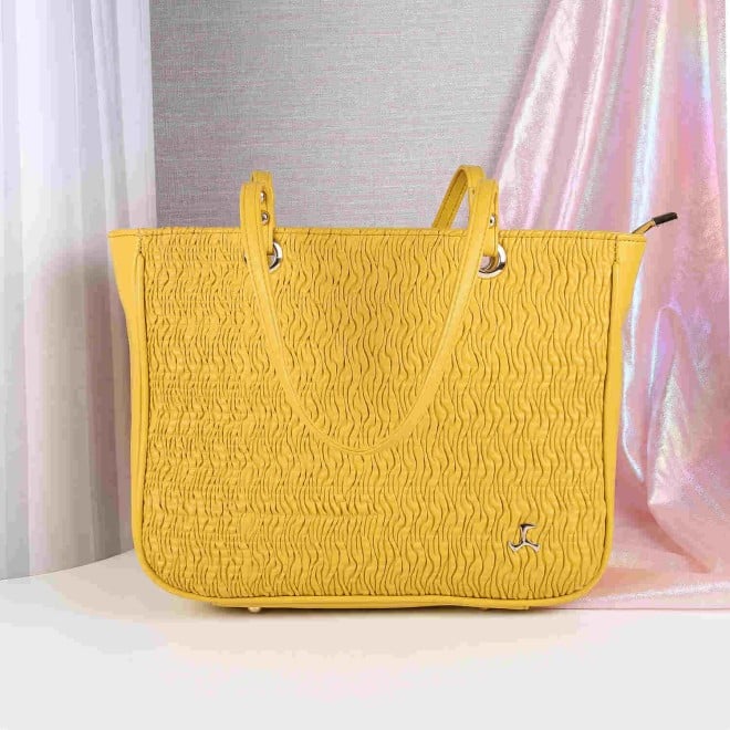 Mochi Women Yellow Casual Tote Bag (SKU: 66-496-33-10)