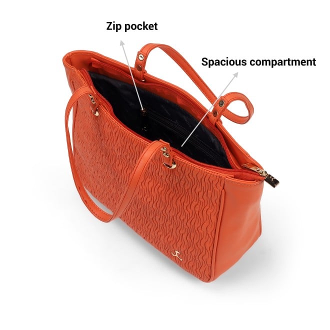 Mochi Women Orange Hand Bags Tote bag (SKU: 66-496-25-10)