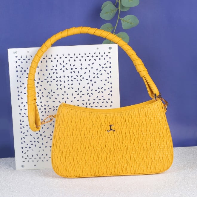 Mochi Women Yellow Hand Bags Shoulder Bag