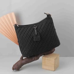 Women Black Casual Sling Bag