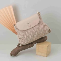 Women Beige Casual Sling Bag