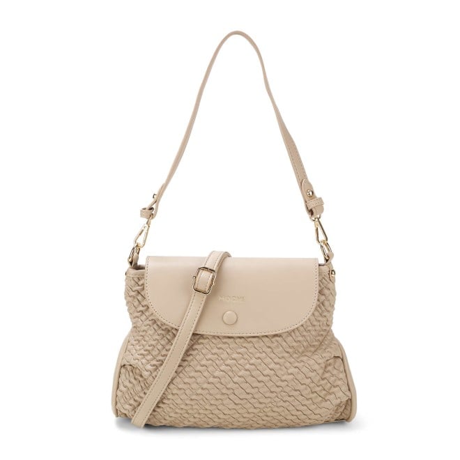 Mochi Women Beige Casual Sling Bag (SKU: 66-506-20-10)