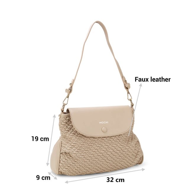 Mochi Women Beige Casual Sling Bag (SKU: 66-506-20-10)