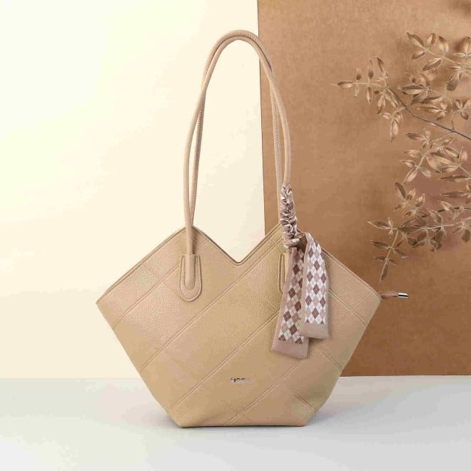 Mochi Women Beige Casual Tote Bag (SKU: 66-510-20-10)