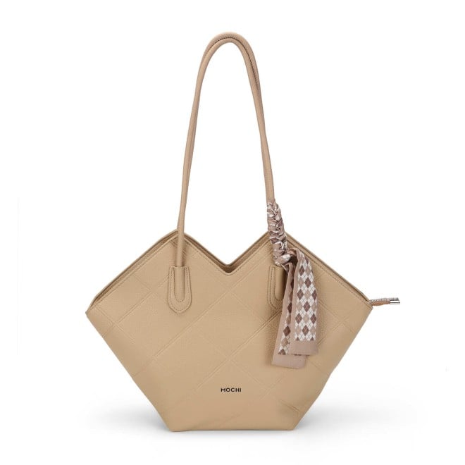 Mochi Women Beige Casual Tote Bag (SKU: 66-510-20-10)