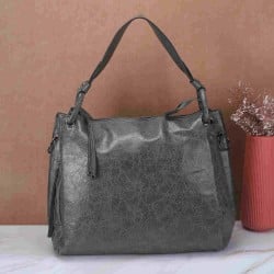 Women Grey Casual Shoulder Bag