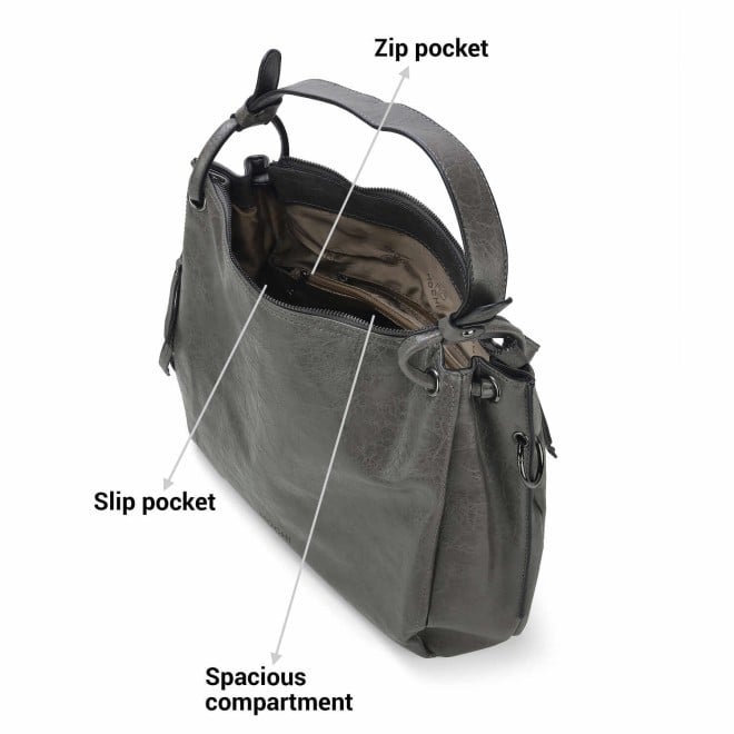 Mochi Women Grey Casual Shoulder Bag (SKU: 66-522-14-10)