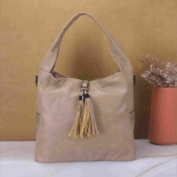 Women Beige Casual Shoulder Bag