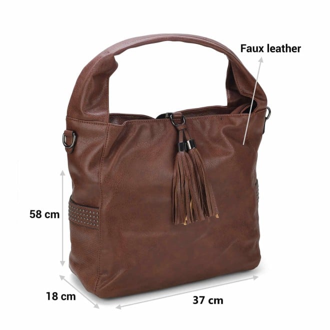 Mochi Women Brown Casual Shoulder Bag (SKU: 66-523-12-10)