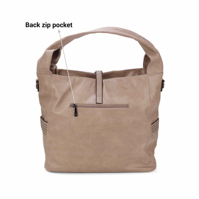 Mochi Women Beige Casual Shoulder Bag (SKU: 66-523-20-10)