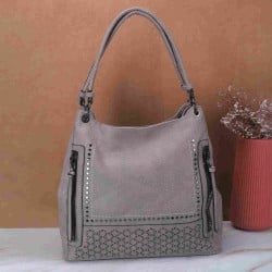 Women Grey Casual Shoulder Bag