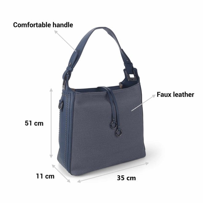 Mochi Women Navy Blue Casual Shoulder Bag (SKU: 66-525-17-10)