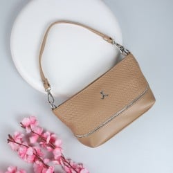 Women Beige Hand Bags Shoulder Bag