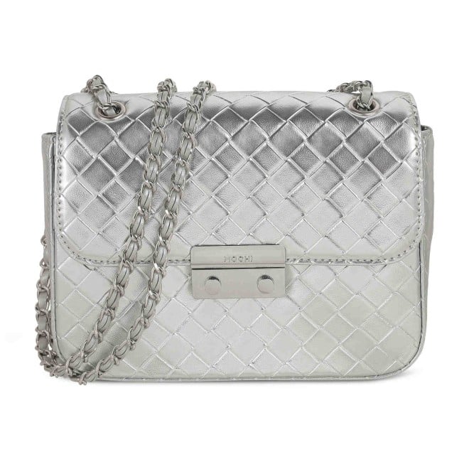 Mochi Women Silver Casual Sling Bag (SKU: 66-566-27-10)