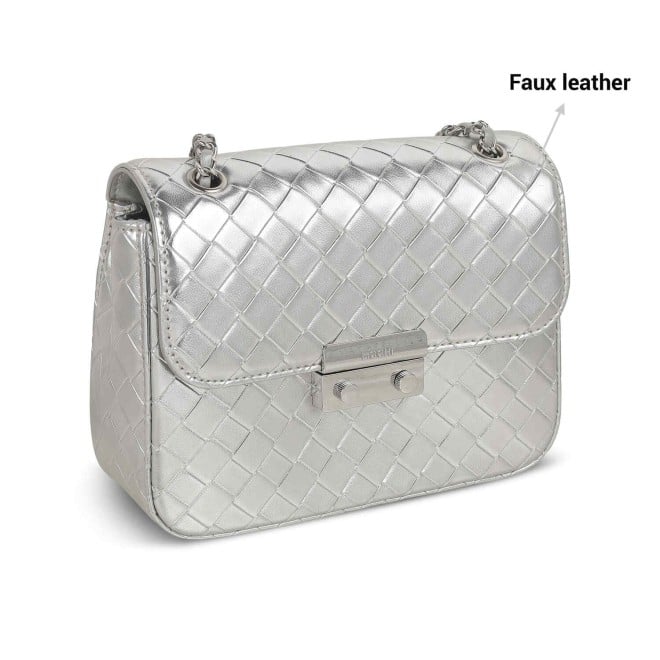 Mochi Women Silver Casual Sling Bag (SKU: 66-566-27-10)