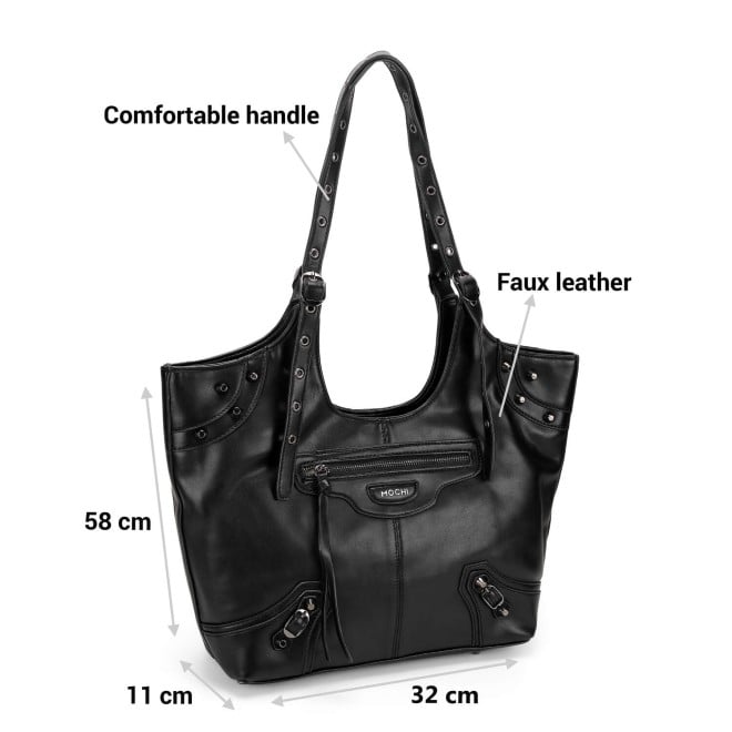 Mochi Women Black Casual Tote Bag (SKU: 66-572-11-10)